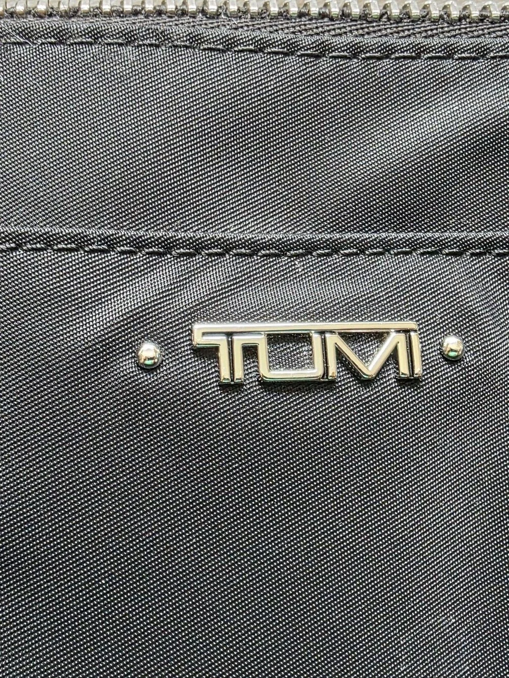 Tumi Black Nylon Work Tote with Leather Handles